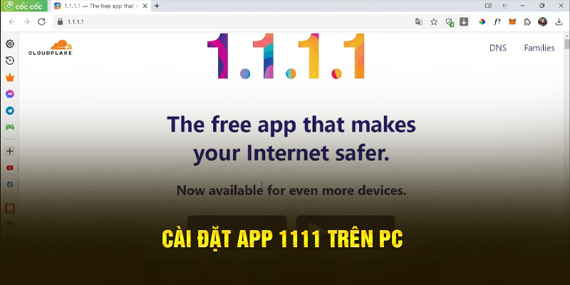 Cài đặt app 1111 trên PC